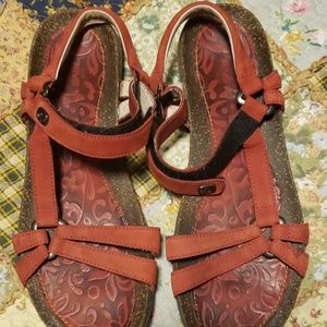 Red sandals